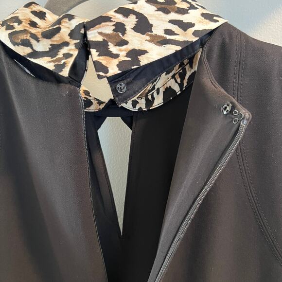 NWT White House Black Market Removable Leopard Collar Dress Size 14 - Picture 5 of 10